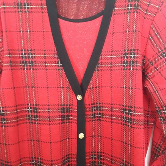 Cathy Daniels Cardigan with Attached Tank - Picture 2 of 7